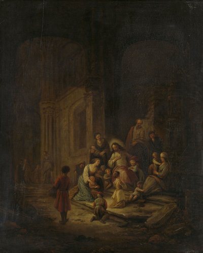 Christus segnet die kleinen Kinder von Jacob de I Wet