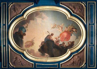 Mittelstück der Decke "die Morgenröte und die Jahreszeiten" von Jacob de Wit
