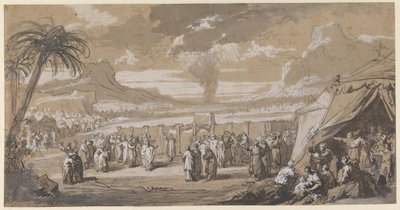 Moses wählt die 70 Ältesten von Jacob de Wit