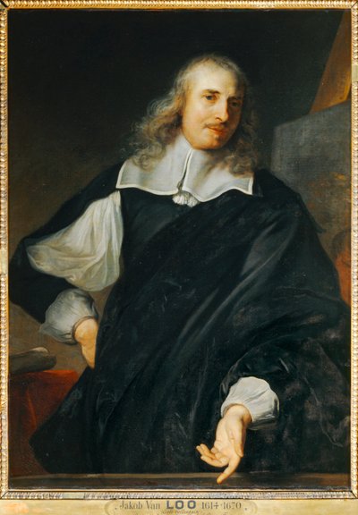 Der Maler Michel Corneille der Ältere, Rektor der königlichen Akademie der Malerei in Paris seit 1656 von Jacob or Jacques van Loo