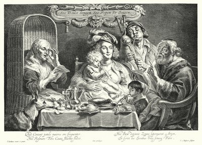 Das Familienkonzert von Jacob the Elder (after) Jordaens