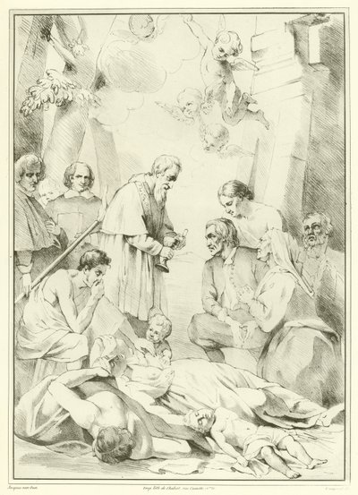 St. Macarius von Gent hilft den Pestopfern von Jacob van Oost