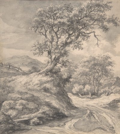 Dünenlandschaft mit Eiche, 1650-55 von Jacob van Ruisdael