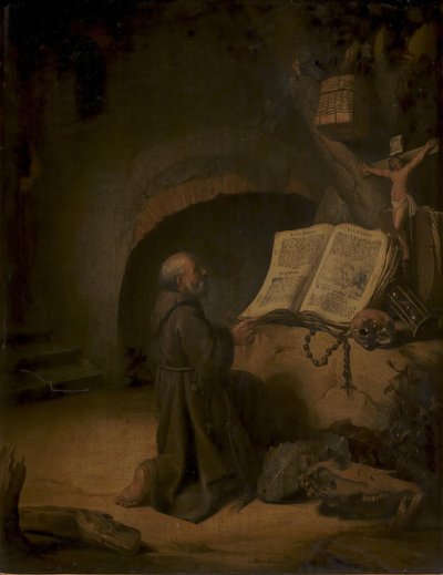 Eremit beim Beten von Jacob van Spreeuwen