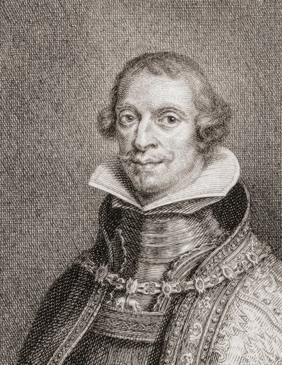 König Philipp IV. von Spanien, Felipe IV., Porträt (Gravur) von Jacobus Houbraken