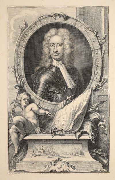 Porträt von Charles Mordaunt, Earl of Peterborough, Illustration aus 