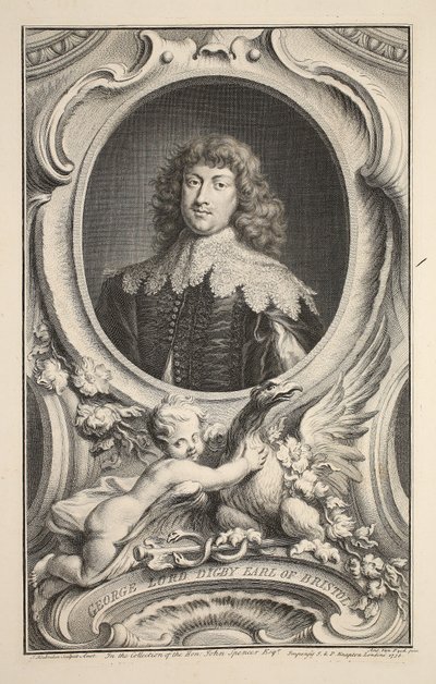 Porträt von George, Lord Digby, Earl of Bristol, Illustration aus 