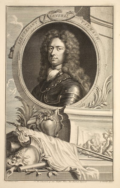 Porträt von Generalleutnant Talmash, Illustration aus 