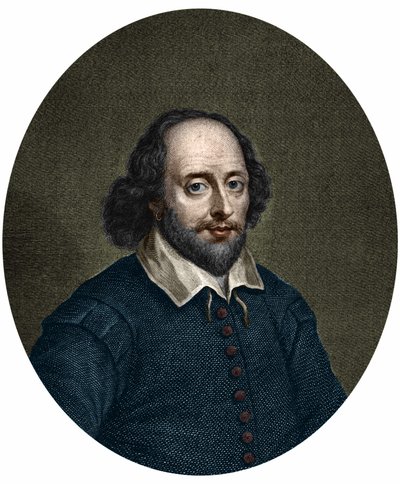 Porträt von William Shakespeare (1564-1616), englischer Schriftsteller. Gravur von Jacobus Houbraken 1747 von Jacobus Houbraken