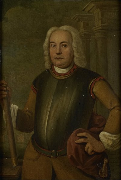 Porträt von Johannes Thedens, Generalgouverneur der Niederländischen Ostindien-Kompanie von Jacobus Oliphant