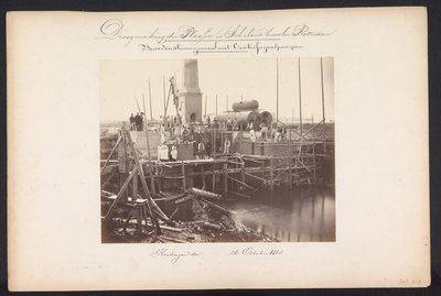 Unteres Pumpwerk mit Zentrifugalpumpen, Kralingen den 26. Oktober 1868 von Jacobus van Gorkom jr.
