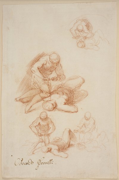 Vier Studien für das Martyrium des Heiligen Licerius von Jacopo Palma