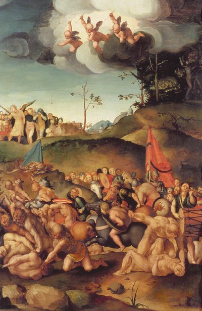 Das Martyrium der Zehntausend, 1529-30 von Jacopo Pontormo