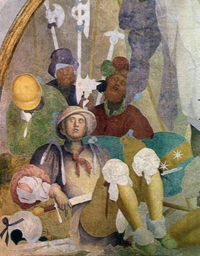 Die Auferstehung, Lünette aus dem Freskenzyklus der Passion, 1523-26 von Jacopo Pontormo