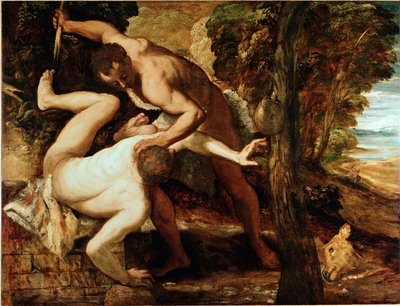 Kain tötet Abel von Jacopo Robusti Tintoretto