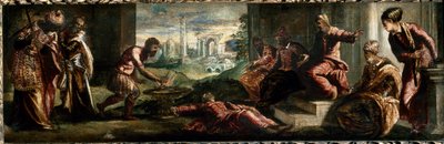 Caius Mucius Scaevola vor Porsenna (Detail) von Jacopo Robusti Tintoretto