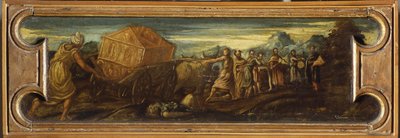 König David bringt die Bundeslade nach Jerusalem von Jacopo Robusti Tintoretto
