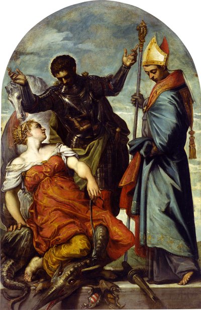 Heiliger Ludwig von Toulouse und Heiliger Georg, 1552 von Jacopo Robusti Tintoretto