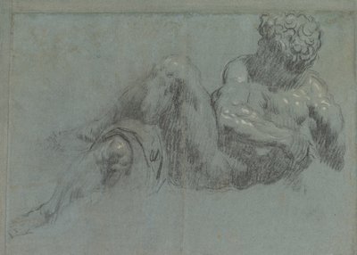 Studie nach Michelangelos Giorno, ca. 1550-55 von Jacopo Robusti Tintoretto