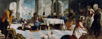 Die Fußwaschung, ca. 1547 von Jacopo Robusti Tintoretto