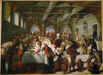 Die Hochzeit zu Kana von Jacopo Robusti Tintoretto
