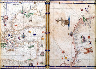 Damaskus und Jerusalem (Detail aus den Geographischen Karten) von Jacopo Russo