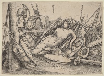 Sieg ruht auf Trophäen von Jacopo de