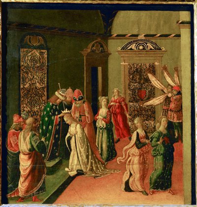Die Krönung der Esther durch Ahasverus von Jacopo del Sellaio