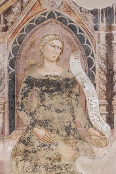 Allegorie der Rhetorik (Fresko) von Jacopo di Cione