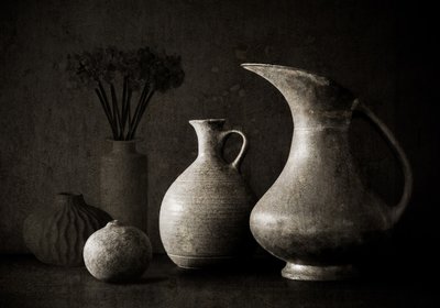 Rustikales Keramik-Stillleben von Jacqueline Hammer