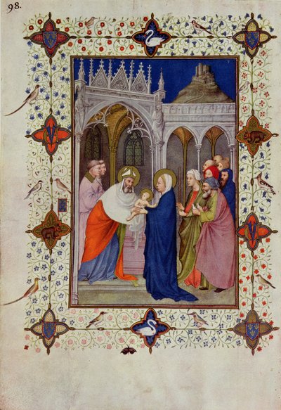 Stundenbuch von Notre Dame: None, Die Darstellung im Tempel, aus den 