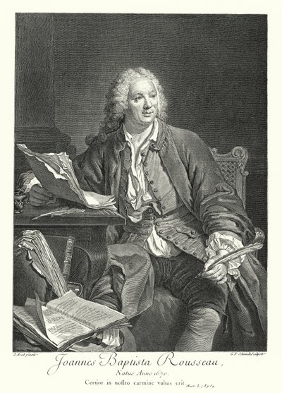 Jean-Baptiste Rousseau, französischer Dichter und Dramatiker von Jacques Andre Joseph Camelot (after) Aved