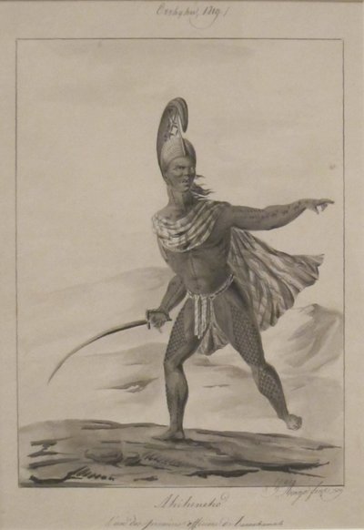Aniheneho. Einer der ersten Offiziere von Tahmahamah von Jacques Arago
