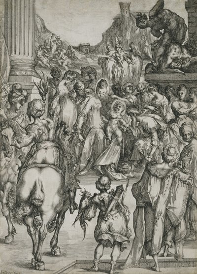 Die Anbetung der Heiligen Drei Könige von Jacques Bellange