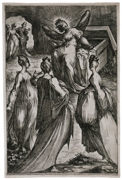 Die heiligen Frauen am Grab, 1613-16 von Jacques Bellange