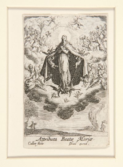 Attribute der Jungfrau, Nr. 14 aus Das Leben der Jungfrau von Jacques Callot