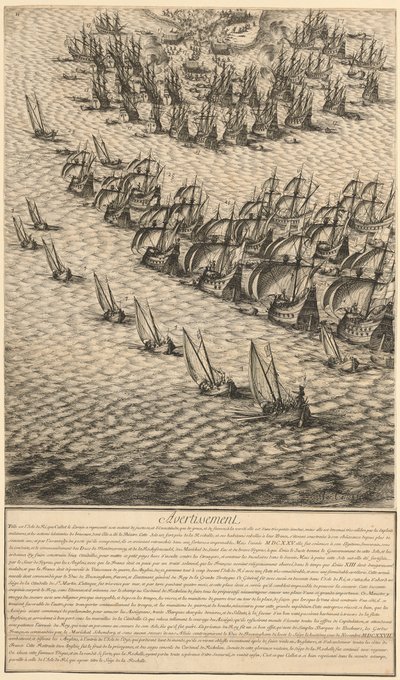 (Ausschnitt) Belagerung der Zitadelle von St. Martin auf der Île de Ré von Jacques Callot