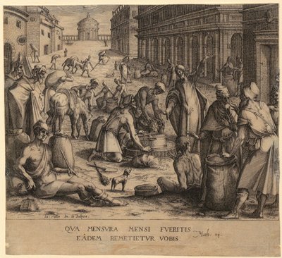 Christus und die Kornhändler von Jacques Callot