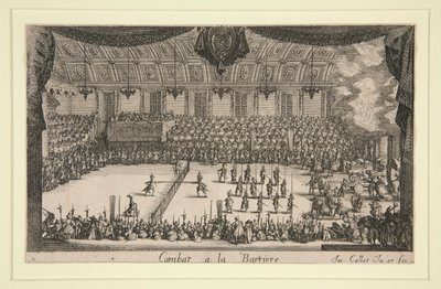 Kampf an der Barriere von Jacques Callot