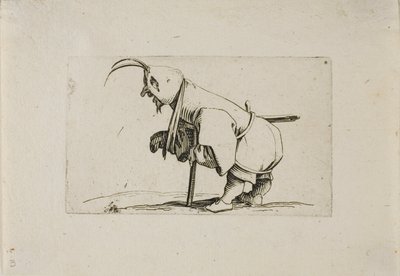 Krüppel mit Mütze, aus Varie Figure Gobbi von Jacques Callot