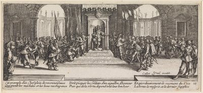 Der König verteilt Auszeichnungen von Jacques Callot