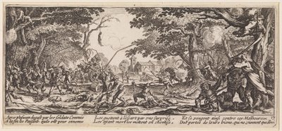 Die Vergeltung der Bauern von Jacques Callot