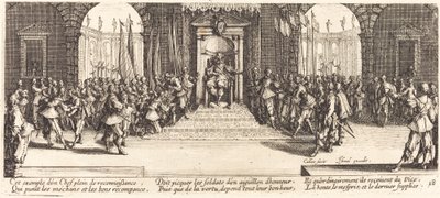 Verteilung der Belohnungen von Jacques Callot
