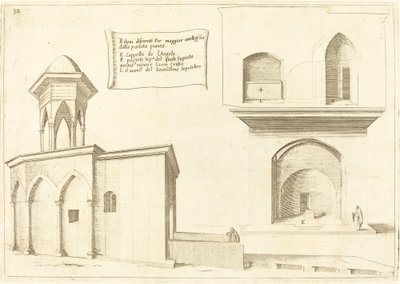 Erhebung der Kirche des Heiligen Grabes, 1619 von Jacques Callot