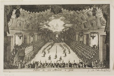 Einzug Seiner Hoheit zu Fuß, aus dem Kampf an der Barriere von Jacques Callot