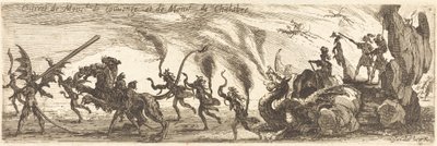 Einzug von M. de Couvonge und M. de Chalabre [extra Platte] von Jacques Callot