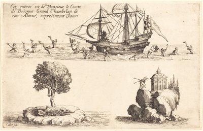 Einzug des Grafen von Brionne, Großkämmerer Seiner Hoheit, als Jason von Jacques Callot