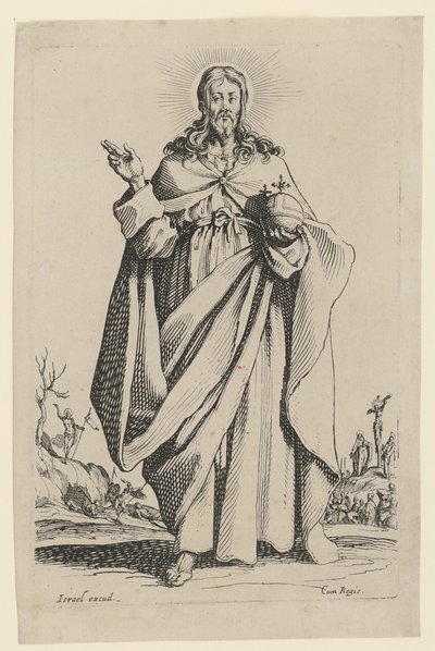 Erlöser, Blatt 2 der Folge "Jesus, die zwölf Apostel und Maria" von Jacques Callot
