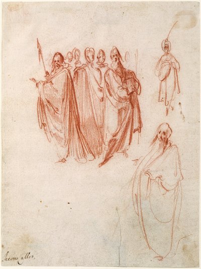 Figurenstudien [recto]; Figurenskizzen [verso] von Jacques Callot