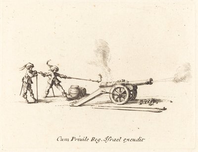 Kanonenfeuer, 1634-1635 von Jacques Callot